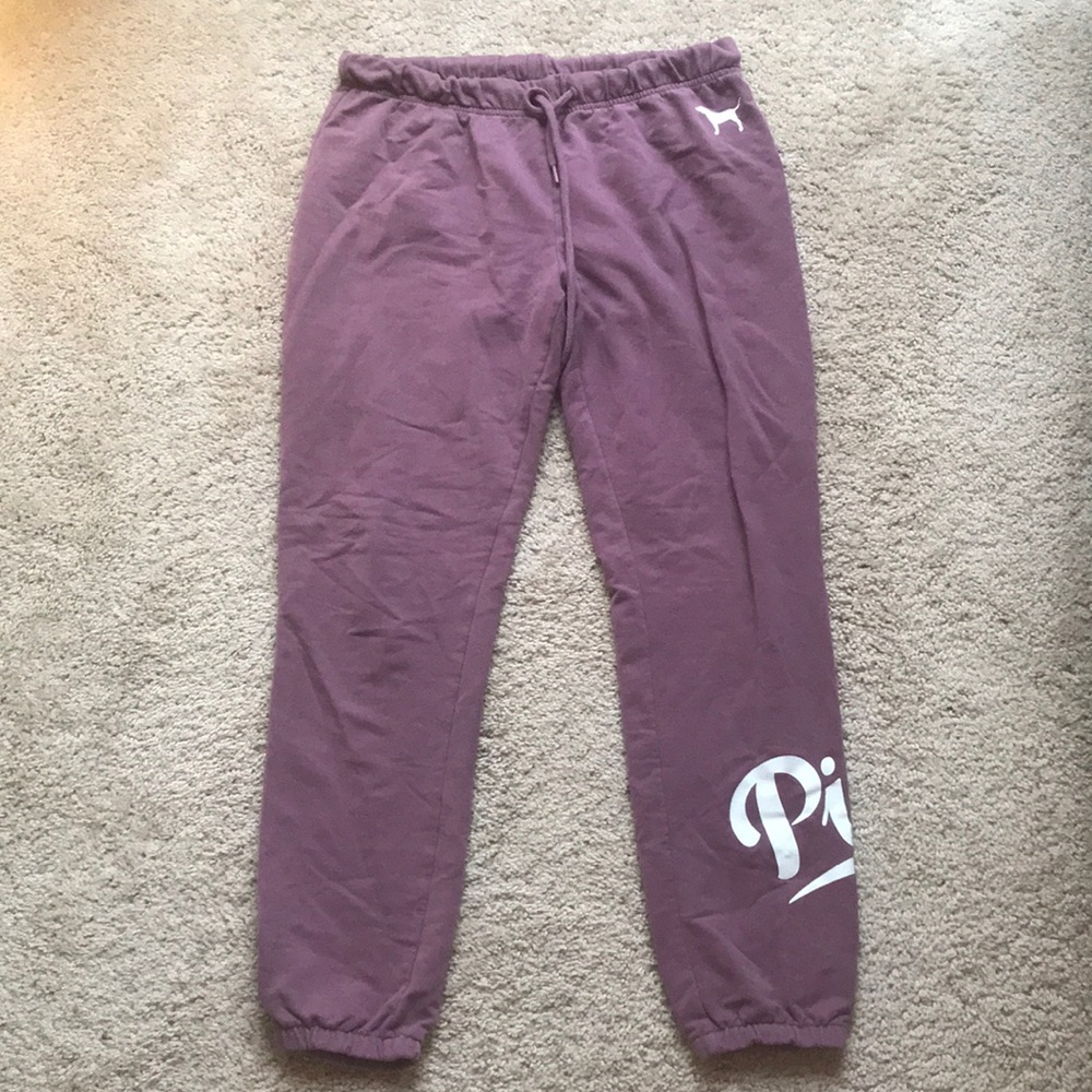 VS pink purple gym pants